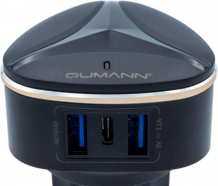 Купить qumann сетевое зарядное устройство qtc-03 type-c и 2usb 