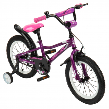 Купить двухколесный велосипед leader kids g16bd801, цвет: фиолетовый ( id 10465385 )