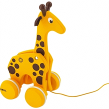 Купить каталка-игрушка brio жираф на веревочке 30200