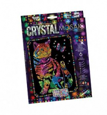 Купить набор для творчества danko toys crystal mosaic кот с бабочкой ( id 10299596 )