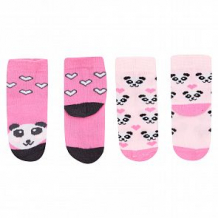 Купить комплект носки 2 пары fun time, цвет: розовый ( id 12630322 )