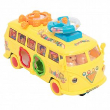 Купить игрушка транспортная игруша веселый автобус (желтый) 21 х 10 х 13 см ( id 12054676 )