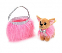 Купить мягкая игрушка мой питомец собака чихуахуа в розовой сумочке 19 см ct191034-18