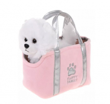 Купить мягкая игрушка fluffy family щенок шпиц в сумке 19 см 681932