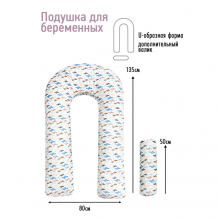 Купить ol-tex подушка для беременных с валиком 901033u 