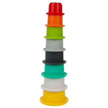 Купить развивающая игрушка infantino игровой набор для малышей цветные стаканчики 216270