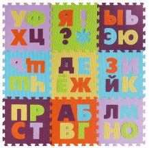 Купить игровой коврик яигрушка пазл русский алфавит (9 деталей) 59864