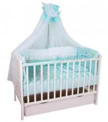 Купить комплект в кроватку fairy белые кудряшки 140х70 (7 предметов) 0001019.100