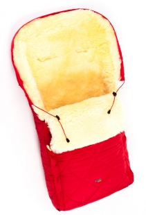 Купить детский меховой конверт в коляску ramili classic red, цвет красный ramili 996864253