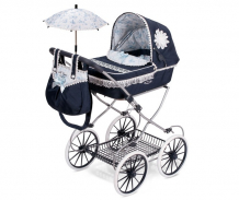 Купить коляска для куклы decuevas с сумкой и зонтиком серии романтик 81 см 81025