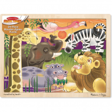 Купить мои первые пазлы melissa & doug "африка", 24 элемента ( id 11154653 )