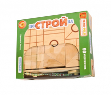 Купить деревянная игрушка пелси набор постройка в тележке 90 элементов и687