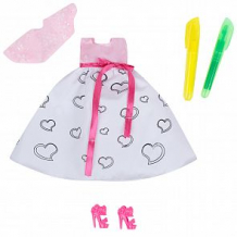 Купить одежда для кукол zhorya платье розово-белое 29 см ( id 12050554 )