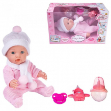 Купить abtoys пупс-кукла baby ardana в розовом комбинезончике 30 см pt-01419
