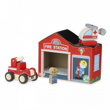 Купить деревянная игрушка wonderworld игровой набор чудо - пожарные ww-4084