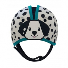 Купить мягкая шапка-шлем для защиты головы safeheadbaby "далматин", белый с синим safeheadbaby 997170599