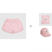Купить happy baby шорты для девочек городская линейка с майками и бейсболкой 