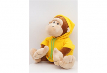Купить мягкая игрушка unaky soft toy обезьянка леся с шариками в жёлтой флисовой толстовке 28 см 0591523-18