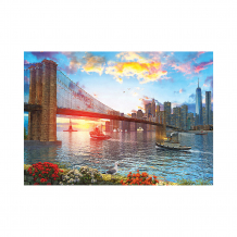 Купить пазл art puzzle закат над нью-йорком, 1000 деталей ( id 15101436 )