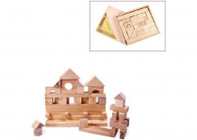 Купить деревянная игрушка paremo конструктор 35 деталей неокрашенный в деревянном ящике pe117-13