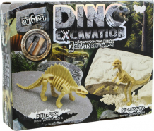 Купить danko toys набор для проведения раскопок dino excavation динозавры (диметродон и дилофозавр) dex-01-02