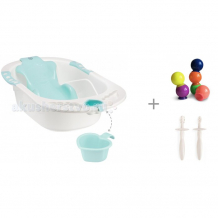 Купить happy baby ванночка bath comfort с игрушками iq-bubbles и зубными щетками tooth brushes 