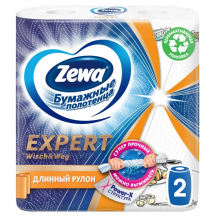 Купить zewa бумажные полотенца expert wisch & weg c рисунком 2 шт. 42830