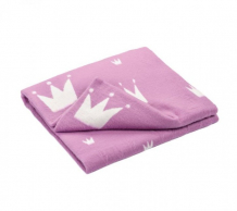 Купить одеяло топотушки детское короны с сердечками 118х100 118/100