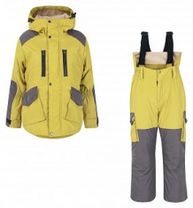 Купить комплект куртка/брюки ursindo горка-осень, цвет: желтый/серый ( id 12277534 )