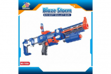 Купить zecong toys автомат blaze storm с мягкими пулями на батарейках + фонарик zc7056