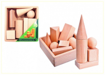 Купить деревянная игрушка престиж-игрушка набор геометрические тела к2121