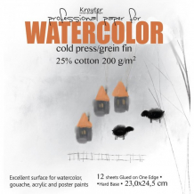 Купить kroyter альбом для акварели с добавлением хлопка watercolor 12 листов 1169767
