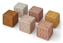 Купить развивающая игрушка liewood набор игральных кубиков 6 шт. lw13057_2255