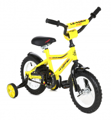 Купить детский двухколесный велосипед leader kids, цвет: желтый/черный ( id 8686843 )
