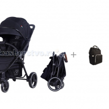 Купить прогулочная коляска sweet baby suburban compatto с рюкзаком для мамы yrban mb-104 в черной расцветке 