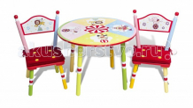 Купить major-kids комплект из стола и двух стульев circus c01