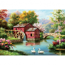 Купить пазл art puzzle старая красная мельница, 1000 деталей ( id 15101488 )