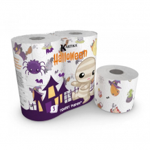 Купить world cart туалетная бумага с рисунком helloween 3-х слойная 4 шт. hlw-tt-01