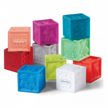 Купить развивающая игрушка infantino кубики squeeze & stack 206711