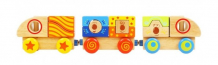 Купить деревянная игрушка vulpi - wood конструктор поезд 15014 15014