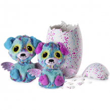 Купить hatchimals 19110-pup хетчималс сюрприз - близнецы интерактивные питомцы, вылупляющиеся из яйца