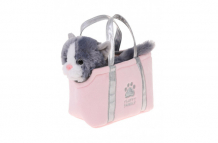 Купить мягкая игрушка fluffy family котенок пушистик в сумке 19 см 681931