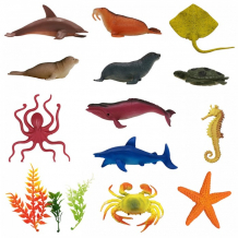 Купить zooграфия игровой набор океанариум с картой обитания 12 шт. 200661778