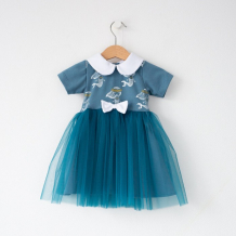 Купить trendyco kids платье трикотажное с фатином русалка тк524/тк518