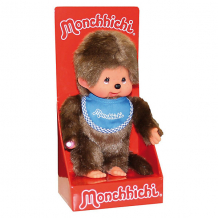 Мягкая игрушка Monchhichi Мончичи, мальчик в синем слюнявчике, 20 см ( ID 3281778 )