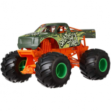 Купить mattel hot wheels gcx22 хот вилс монстр трак 1:24 splatter time