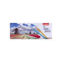 Купить bruynzeel набор цветных карандашей голландия 45 цветов в металлическом коробе-пенале 60312902