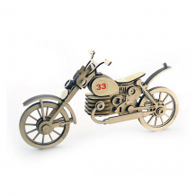 Купить деревянный 3d конструктор подвижный "мотоцикл 33", lemmo ( id 6918931 )