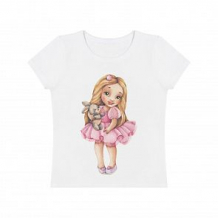 Купить футболка роскошь с пеленок принцесса с зайкой, цвет: молочный ( id 11377042 )