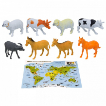 Купить zooграфия игровой набор домашние животные с картой обитания 8 шт. 200810674